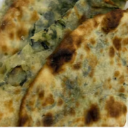Cheese &amp; Spinach Naan